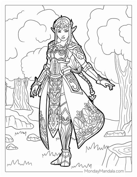 princess zelda coloring page|zelda majora's mask coloring pages.